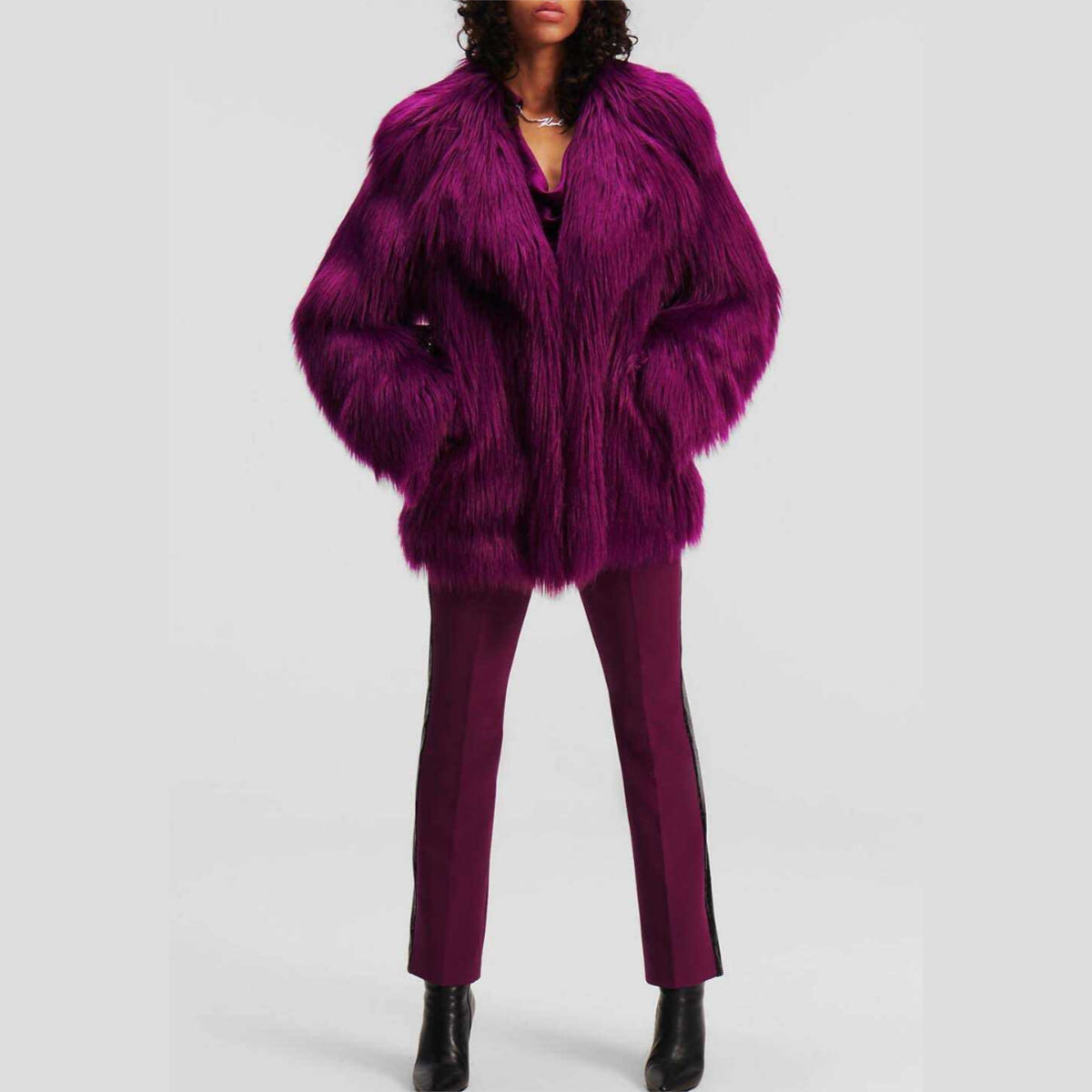 Karl Lagerfeld Faux-Fur Jacket