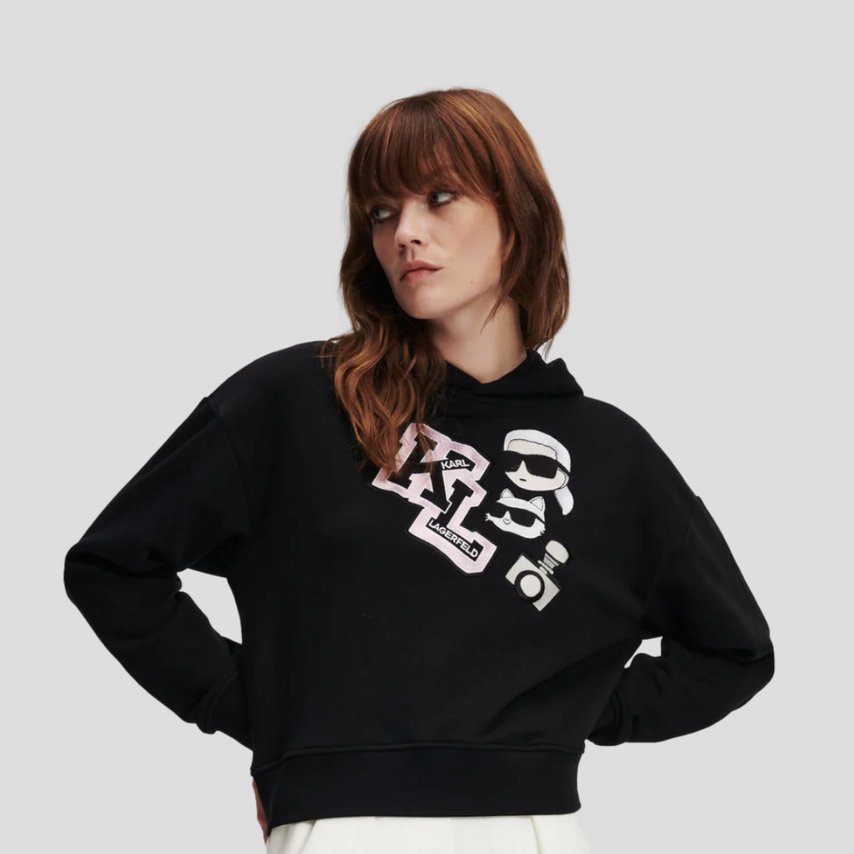 Karl Lagerfeld Ikonik Varsty Hoodie
